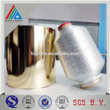 Pure Silver Gold Metallized Metallic Yarn Film